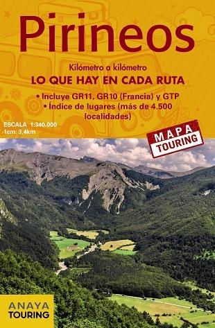 MAPA DE LOS PIRINEOS 1:340.000 | 9788491584704 | ANAYA TOURING