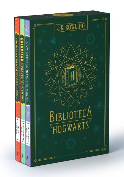 BIBLIOTECA HOGWARTS (EDICIÓN ESTUCHE) ANIMALES FANTÁSTICOS Y DÓNDE ENCONTRARLOS | QUIDDITCH A TRAVÉS DE LOS TIEMPOS |  CUENTOS DE BEEDLE EL BARDO | 9788418797569 | ROWLING, J.K.