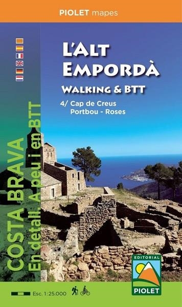 L'ALT EMPORDA 4. CAP DE CREUS, PORTBOU, ROSES. WALKING & BTT. 1.25.000  | 9788412020182