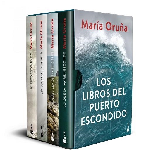 ESTUCHE LOS LIBROS DEL PUERTO ESCONDIDO. EL PUERTO ESCONDICO, UN LUGAR DONDE IR, DONDE FUIMOS INVENCIBLES, LO QUE LA MAREA ESCONDE | 9788423361663 | ORUÑA, MARÍA