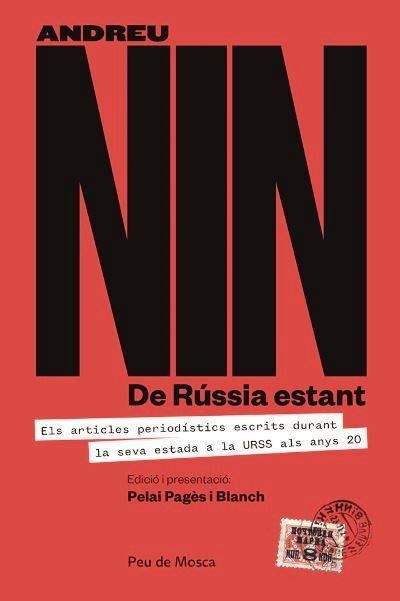 DE L'URSS ESTANT | 9788412499735 | NIN, ANDREU