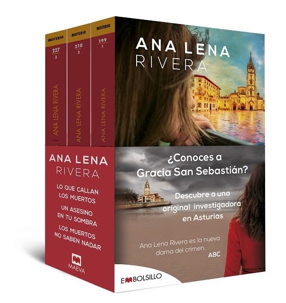 PACK GRACIA SAN SEBASTIÁN. LIBRO 1: LO QUE CALLAN LOS MUERTOS; LIBRO 2: UN ASESINO EN TU SOMBRA; LIBRO 3: LOS MUERTOS NO SABEN NADAR | 9788418185403 | RIVERA, ANA LENA