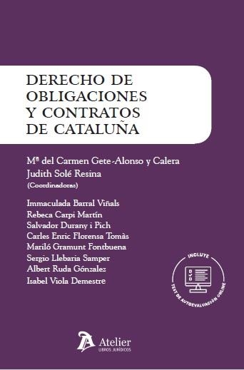 DERECHO DE OBLIGACIONES Y CONTRATOS DE CATALUÑA | 9788418244568 | GETE-ALONSO Y CALERA,M DEL CARMEN