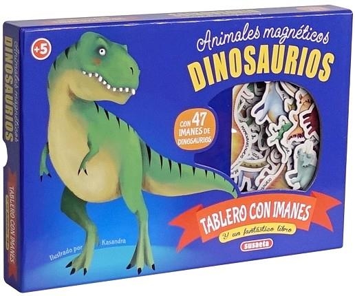 DINOSAURIOS. ANIMALES MAGNÉTICOS (TABLERO CON 47 IMANES + LIBRO) | 9788467783025