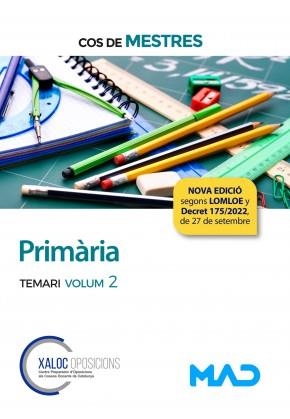 COS DE MESTRES. PRIMÀRIA TEMARI 2. GENERALITAT DE CATALUÑA | 9788414262269