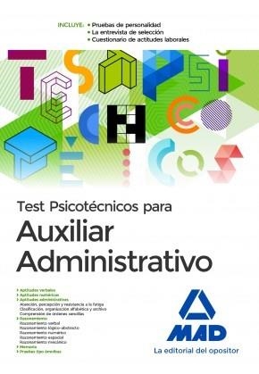 TEST PSICOTÉCNICOS PARA AUXILIAR ADMINISTRATIVO | 9788414201121