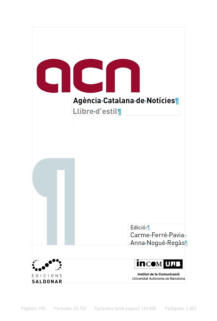 LLIBRE D'ESTIL DE L'ACN | 9788417611248 | FERRÉ PAVIA, CARME/NOGUÉ REGÀS, ANNA