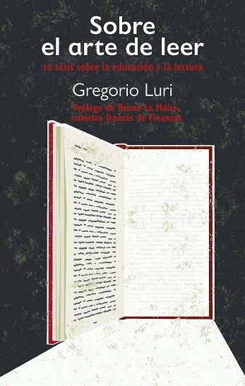 SOBRE EL ARTE DE LEER. 10 TESIS SOBRE LA EDUCACIÓN Y LA LECTURA | 9788419271792 | LURI, GREGORIO