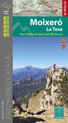 MOIXERÓ - LA TOSA PARC NATURAL DEL CADI-MOIXERO (MAPA 1:25.000 + CARPETA DESPLEGABLE) | 9788480908900