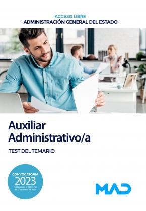 AUXILIAR ADMINISTRATIVO/A (ACCESO LIBRE) TEST ADMINISTRACIÓN GENERAL DEL ESTADO | 9788414268711