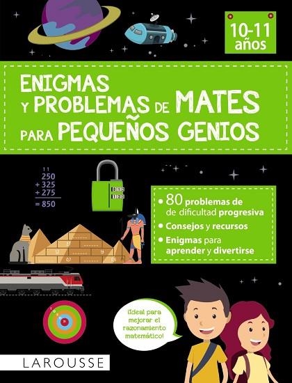 ENIGMAS Y PROBLEMAS DE MATES PARA PEQUEÑOS GENIOS (10-11 AÑOS) | 9788419436771 | AURIOL, SYLVAINE