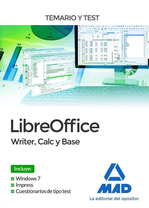 LIBREOFFICE: WRITER, CALC Y BASE. TEMARIO Y TEST | 9788414212707 | NAVAS DUEÑAS, MIGUEL ÁNGEL / JIMENO MOLINS, SERGIO