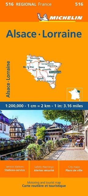 MAPA REGIONAL ALSACE. LORRAINE 1:200.000 | 9782067258686