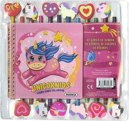 UNICORNIOS LIBRO PARA COLOREAR + 12 LLAPIS | 9788467795332