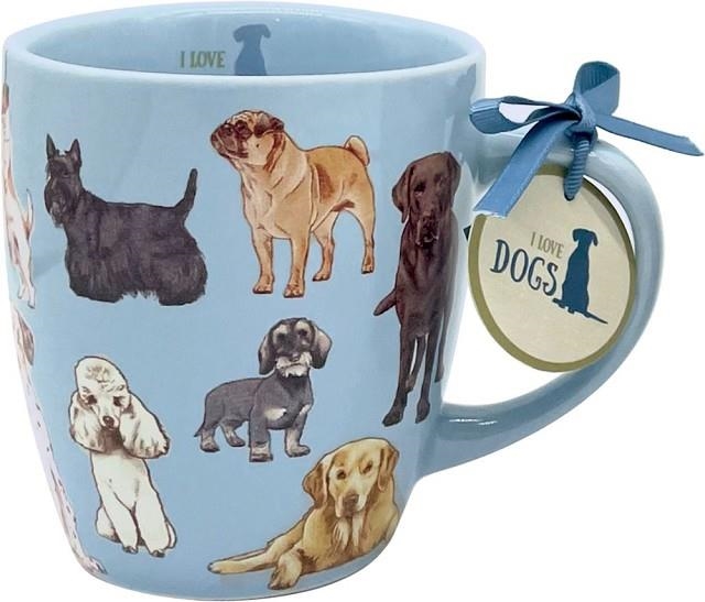 TAZA PERROS CERAMICA AZUL | 4029753187710