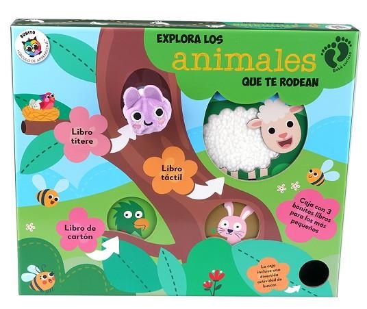 EXPLORA LOS ANIMALES QUE TE RODEAN  (CAJA CON 3 LIBROS) | 9788742554548