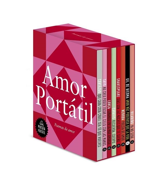 PACK AMOR PORTÁTIL POEMAS DE AMOR | 9788439742401 | CORTÁZAR, JULIO / SAFO / GARCÍA LORCA, FEDERICO / CAVAFIS, CONSTANTINOS / SHAKESPEARE, WILLIAM / NER