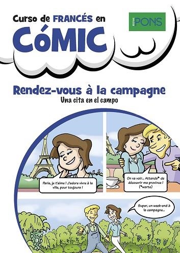 CURSO DE FRANCÉS EN CÓMIC. RENDEZ-VOUS À LA CAMPAGNE. UNA CITA EN EL CAMPO | 9788419065889 | LANGENBACH, ISABELLE / LAXER, DEAN