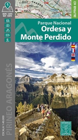 PARQUE NACIONAL ORDESA Y MONTE PERDIDO 1:40.000 | 9788480909990