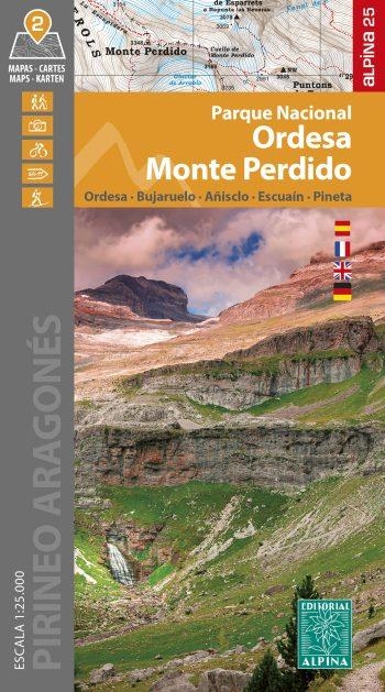 PARQUE NACIONAL ORDESA MONTE PERDIDO (2 MAPES) 1:25.000 ORDESA, BUJARUELO, AÑISCLO, ESCUAIN, PINETA | 9788480909952