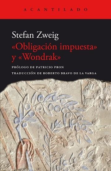 OBLIGACIÓN IMPUESTA Y WONDRAK | 9788419036926 | ZWEIG, STEFAN