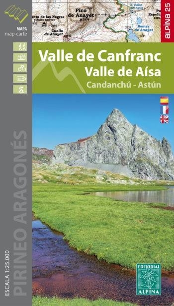 VALLE DE CANFRANC - VALLE DE AÍSA (MAPA 1:25.000 + CARPETA DESPLEGABLE) | 9788480908856