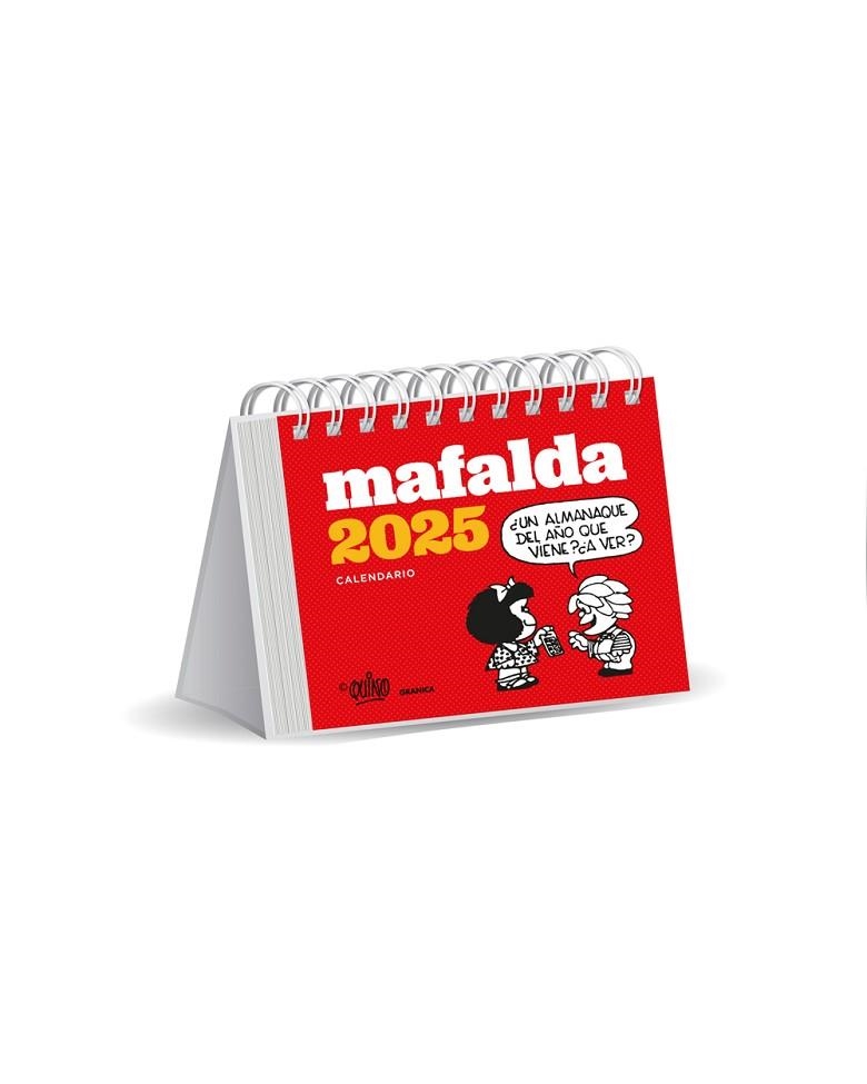 CALENDARIO 2025 MAFALDA. ESCRITORIO ROJO | 9786316544377 | QUINO