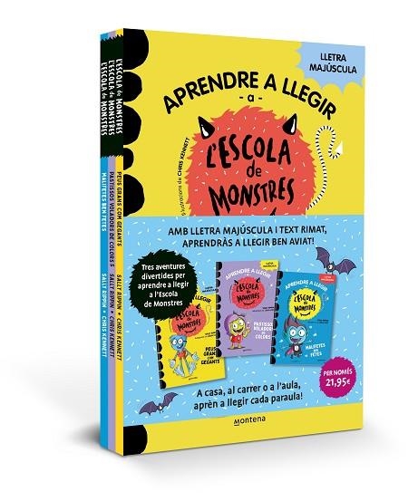 PACK APRENDRE A LLEGIR A L'ESCOLA DE MONSTRES LLIBRES 4, 5 I 6 (MAJUSCULA) | 9788410298675 | RIPPIN, SALLY