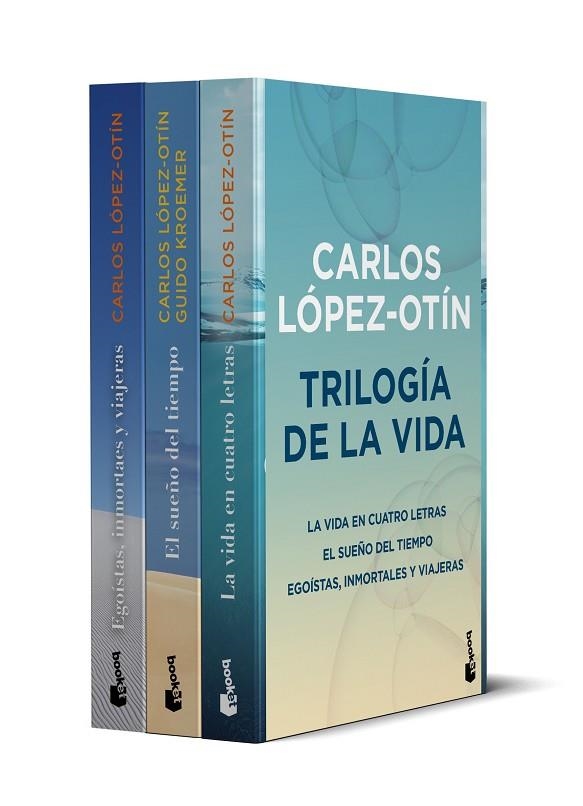 PACK TRILOGÍA DE LA VIDA  LA VIDA EN CUATRO LETRAS + EL SUEÑO DEL TIEMPO + EGOÍSTAS, INMORTALES Y | 9788408295549 | LÓPEZ OTÍN, CARLOS