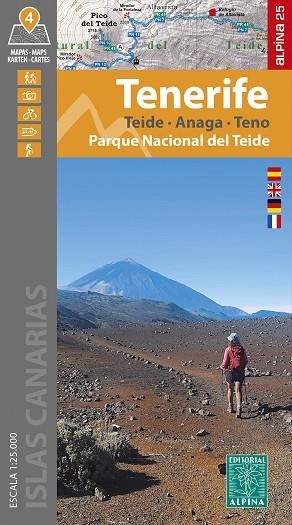 TENERIFE. TEIDE.ANAGA.TENO. PARQUE NACIONAL DEL TEIDE 4 MAPAS 1:25.000 | 9788470111372