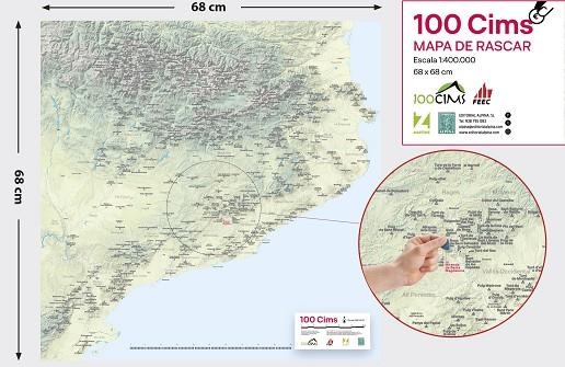 100 CIMS MAPA DE RASCAR 1:400.000 (68 X 68 CM) | 9788470111419