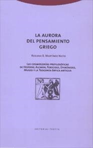 AURORA DEL PENSAMIENTO GRIEGO | 9788481644135 | MARTINEZ NIETO,ROXANA