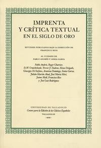 IMPRENTA Y CRITICA TEXTUAL EN EL SIGLO DE ORO | 9788484480990 | RICO,FRANCISCO