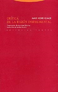 CRITICA DE LA RAZON INSTRUMENTAL | 9788481645682 | HORKHEIMER,MAX