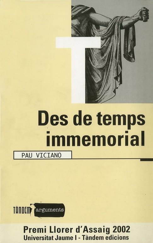 DES DE TEMPS IMMEMORIAL | 9788481314519 | VICIANO,PAU