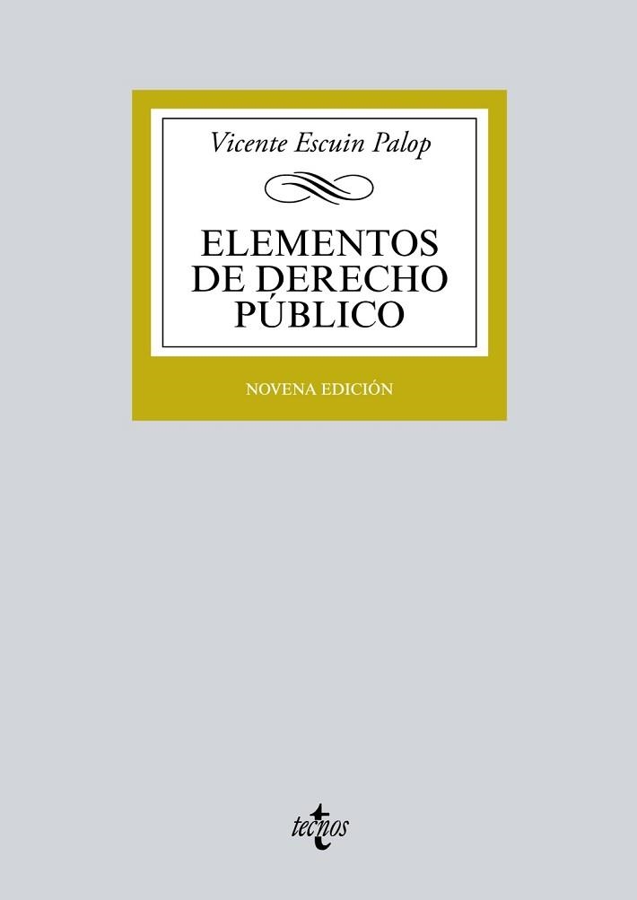 ELEMENTOS DE DERECHO PUBLICO | 9788430970575 | ESCUIN PALOP,VICENTE